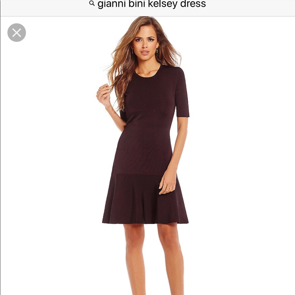 Gianni Bini Rich Brown A-Line Dress, NWT